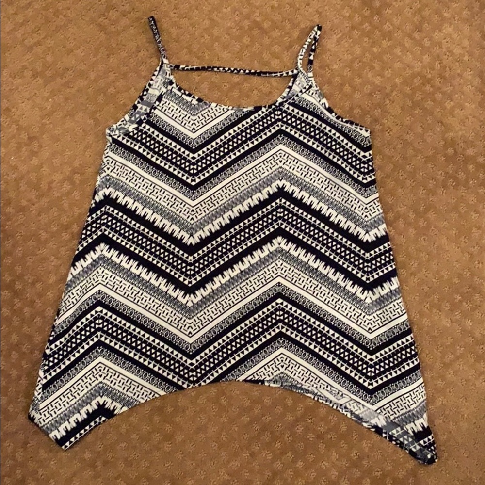Black and white tank top